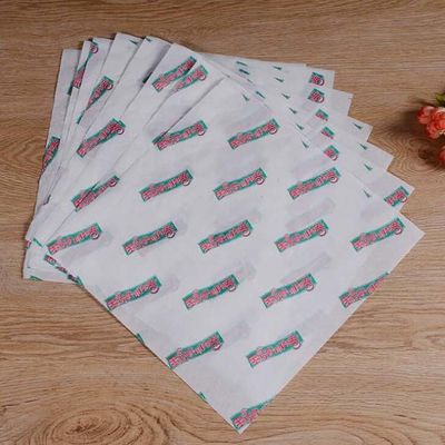 Single Side Burger Printed Greaseproof Paper 18x18cm 22x22cm